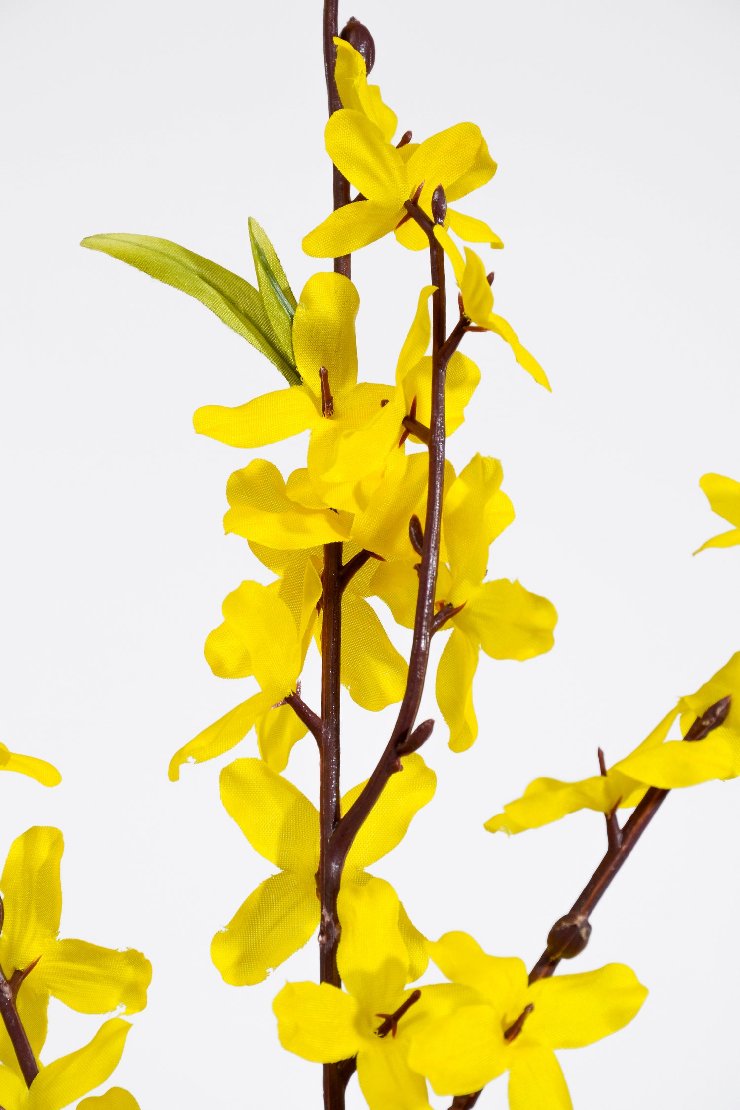40" Silk Forsythia Spray Yellow