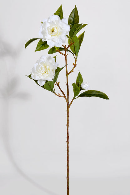 27" Silk Gardenia Spray White