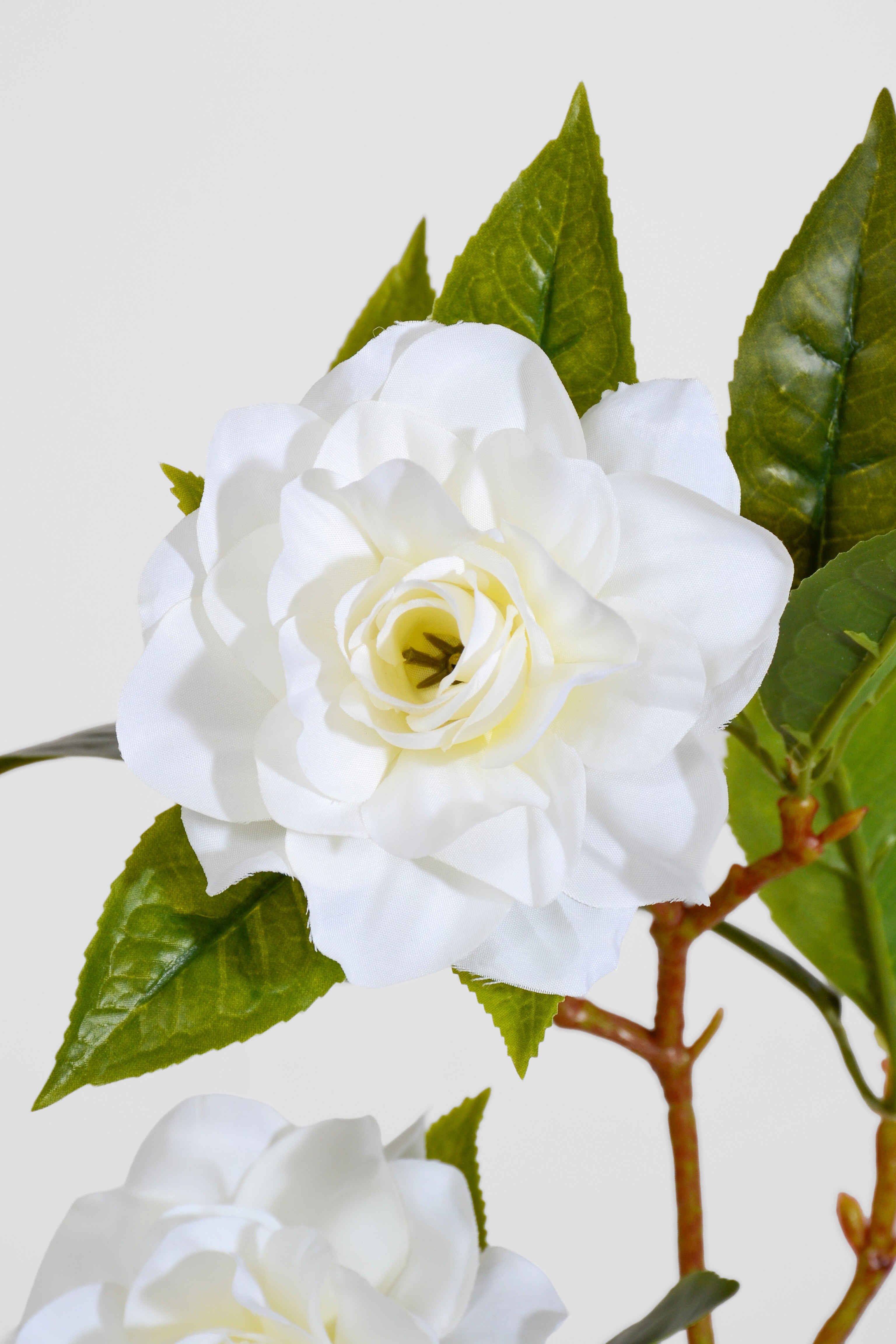 27" Silk Gardenia Spray White