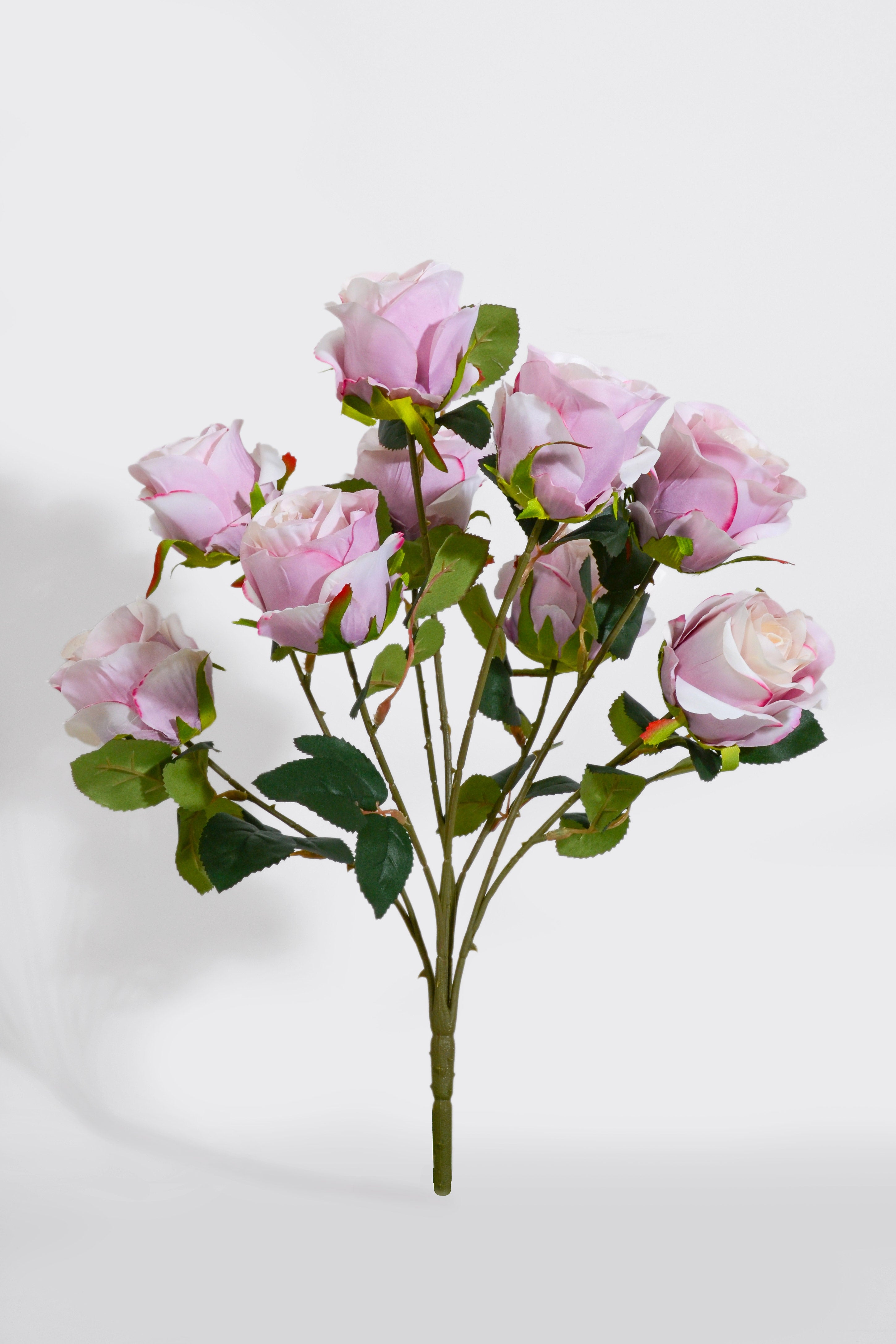 17.5" Silk Rose Bush Lavender
