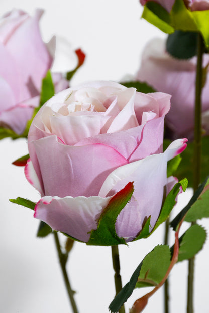 17.5" Silk Rose Bush Lavender