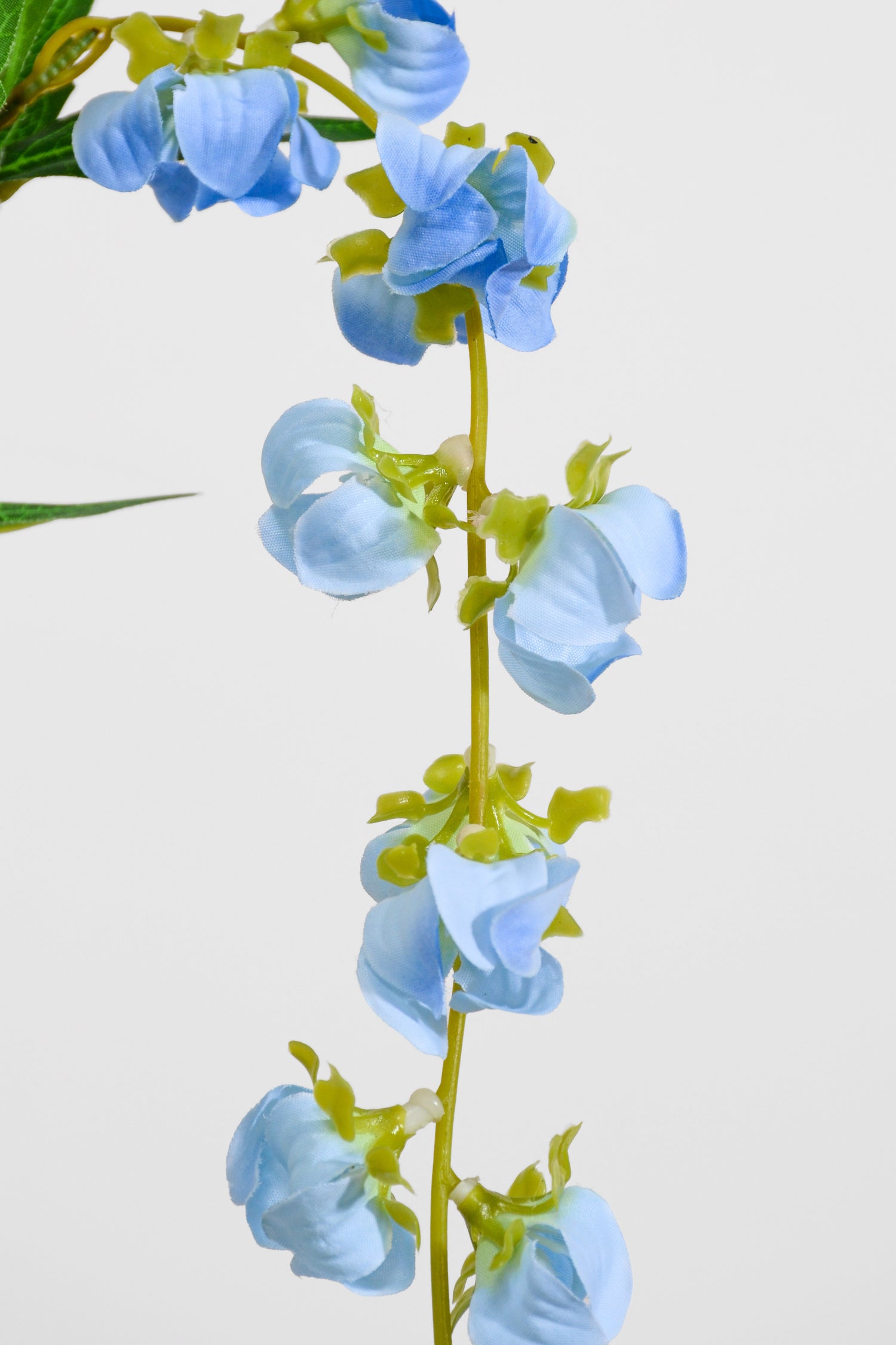 39.5" Silk Hanging Lantern Spray Blue