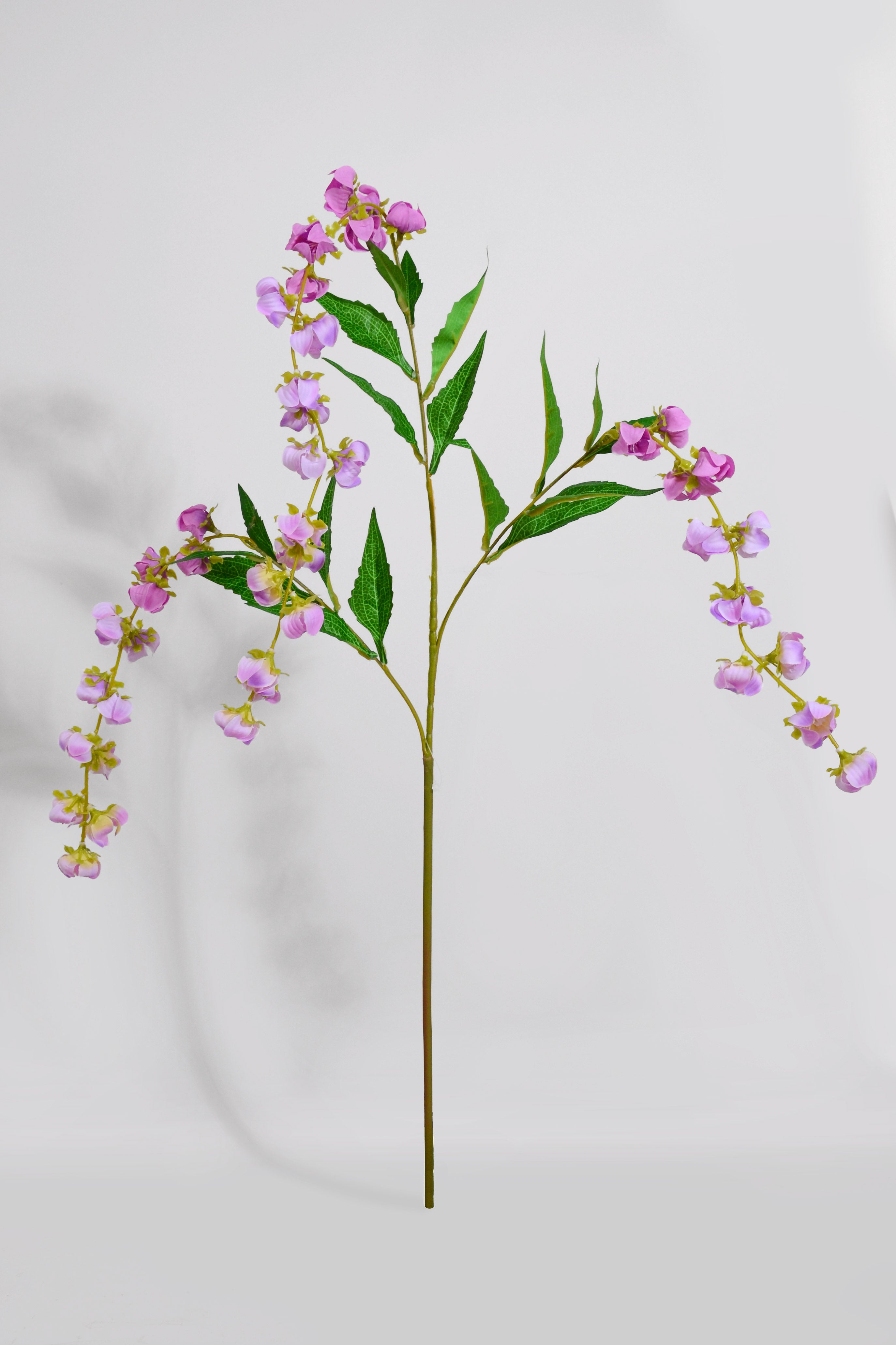 39.5" Silk Hanging Lantern Spray Lavender