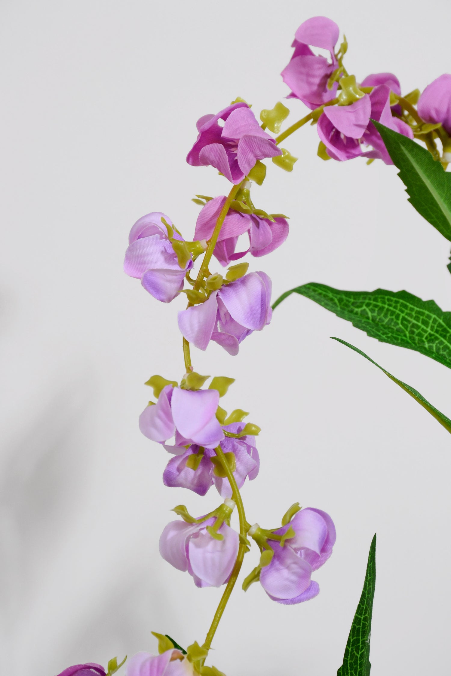 39.5" Silk Hanging Lantern Spray Lavender