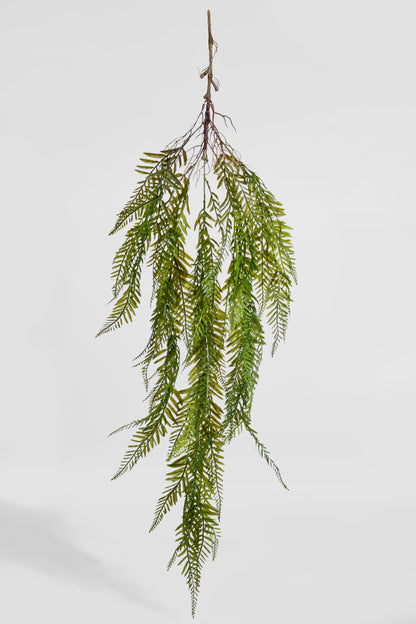 45" Uv Artificial Hanging Fern Bush Green