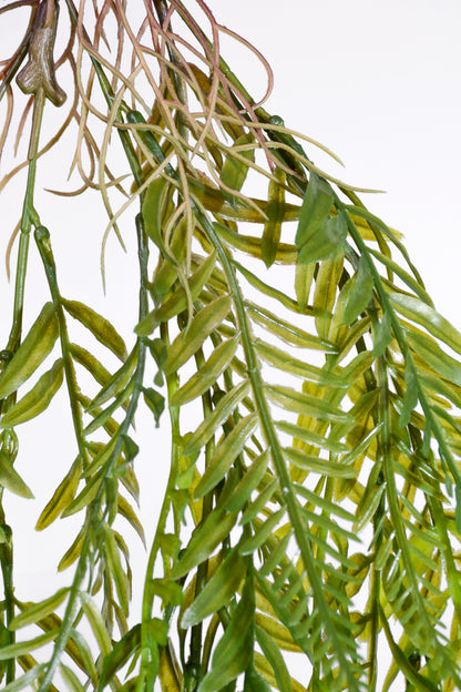 45" Uv Artificial Hanging Fern Bush Green