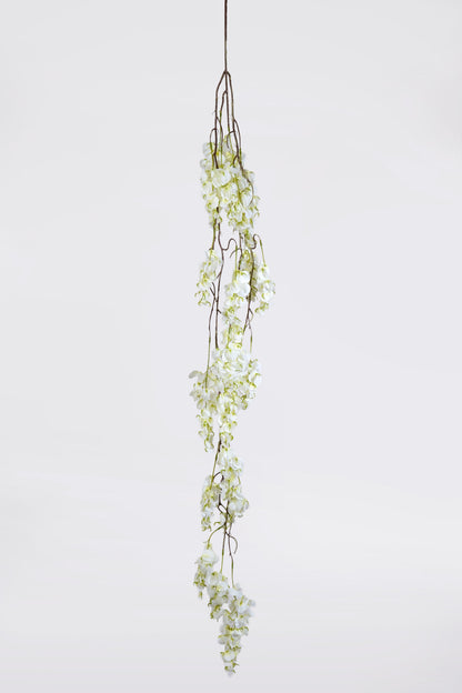 58" Silk Bougainvillea Garland White