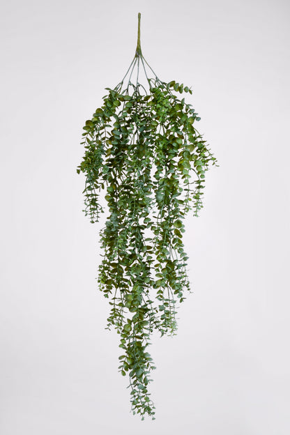 33.5" Uv Artificial Hanging Eucalyptus Bush Green