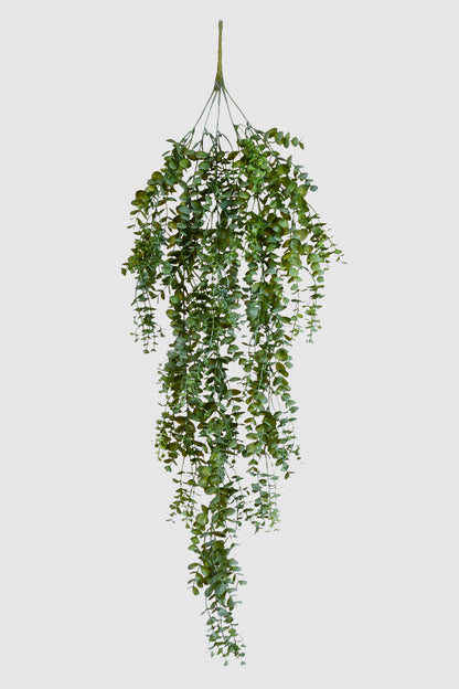 33.5" Uv Artificial Hanging Eucalyptus Bush Green
