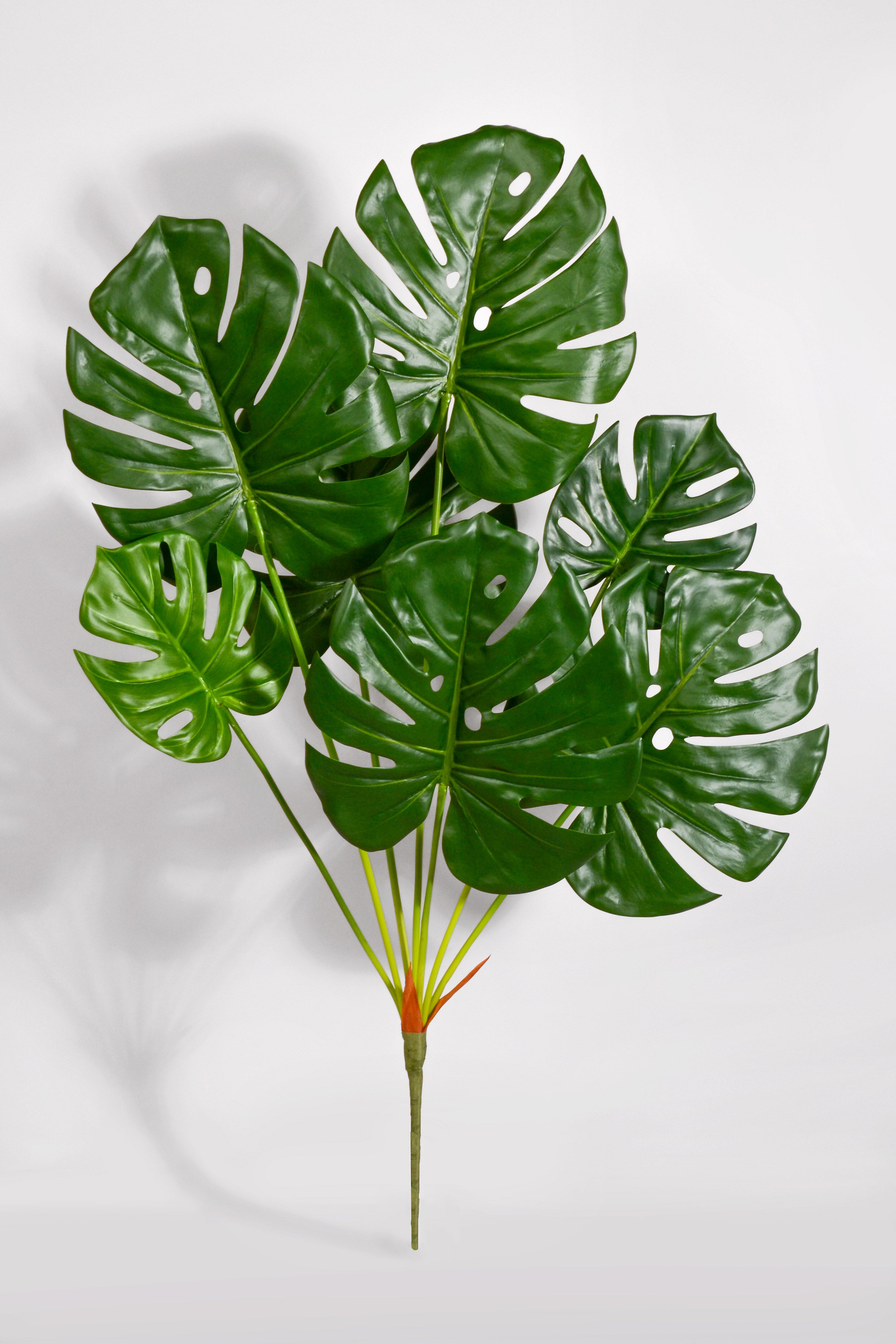 35" Artificial Monstera Bush Green
