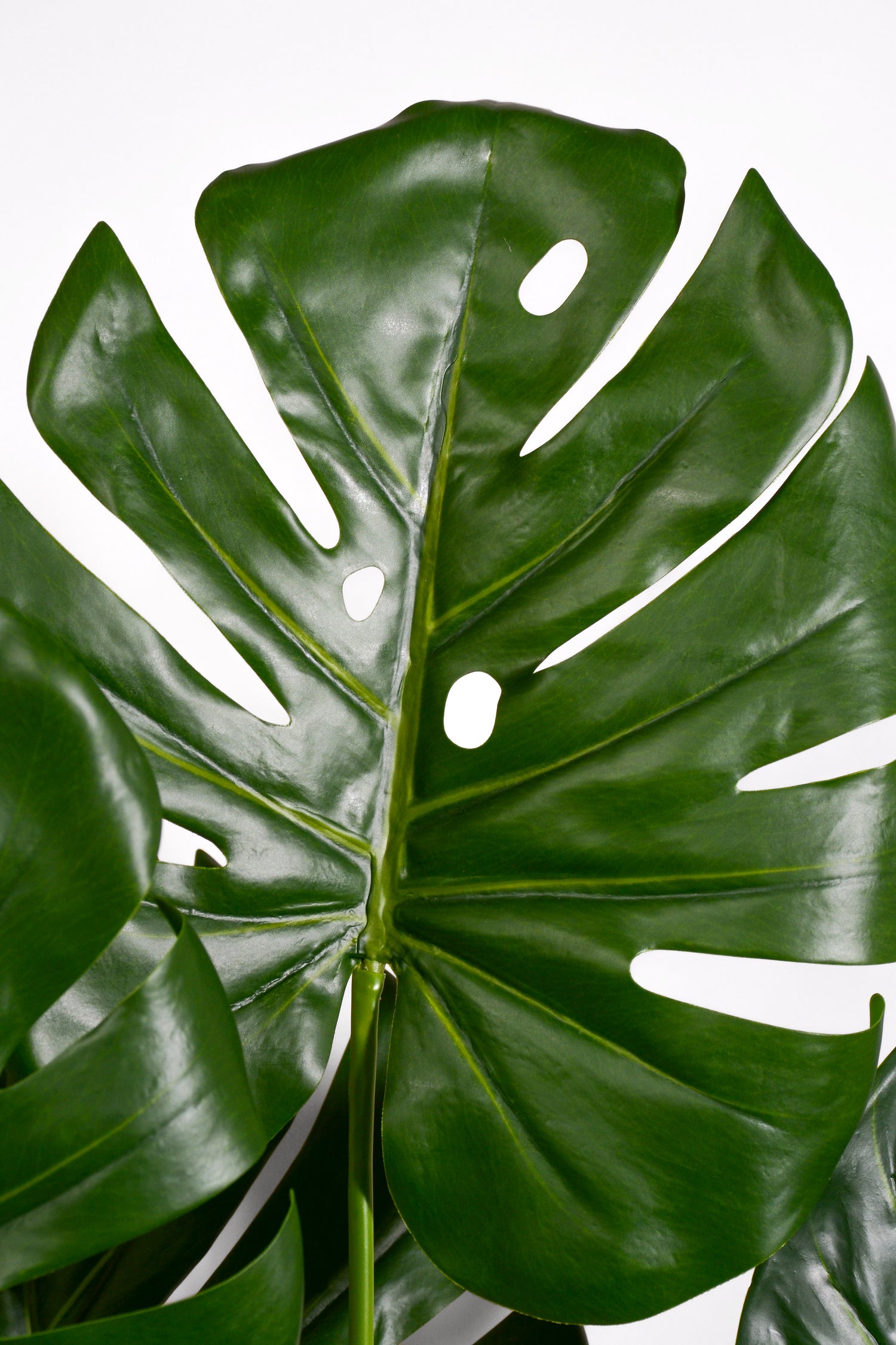 35" Artificial Monstera Bush Green
