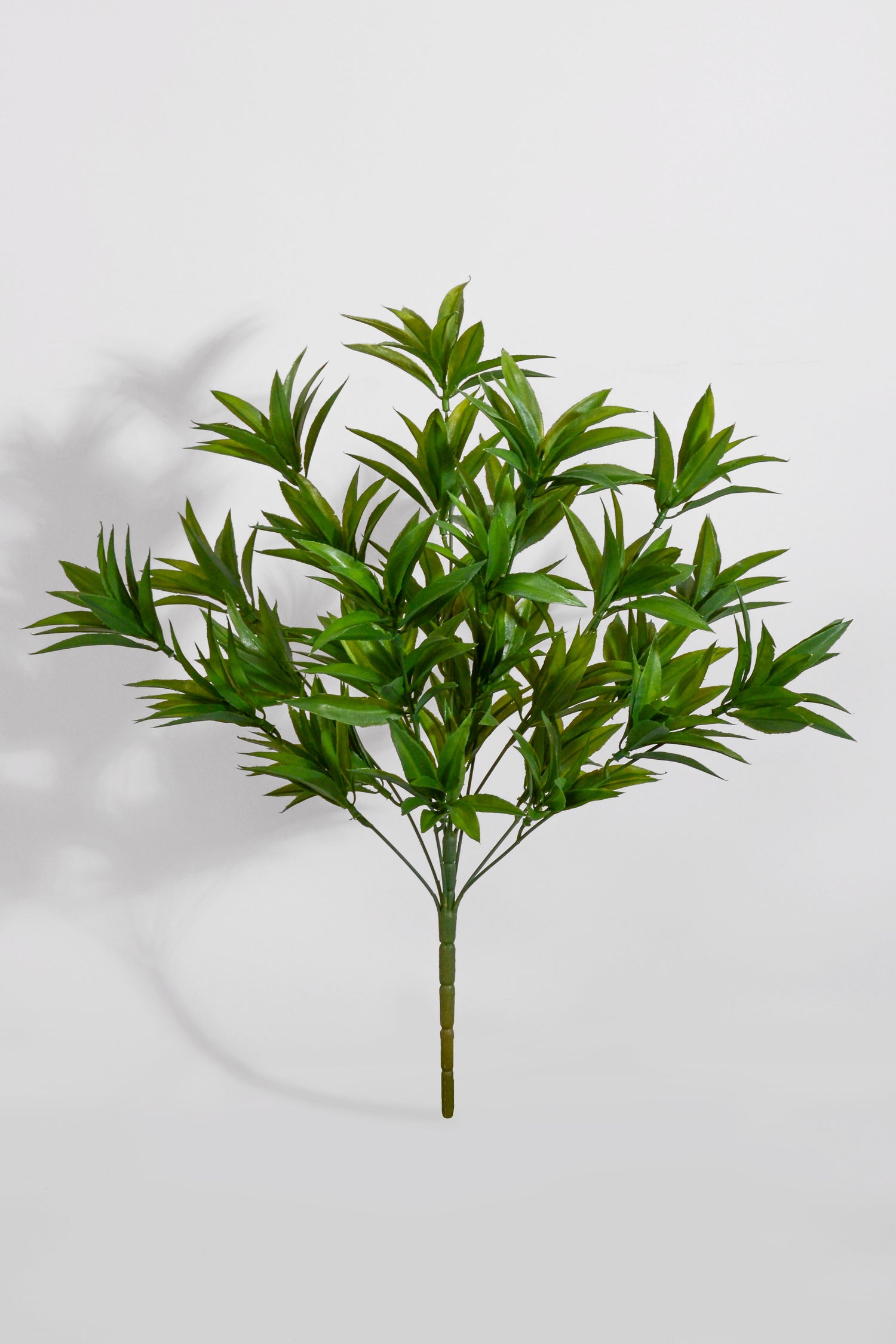 22" Uv Artificial Bamboo Leaf Bush Green