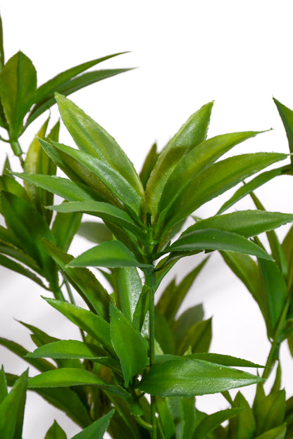 22" Uv Artificial Bamboo Leaf Bush Green