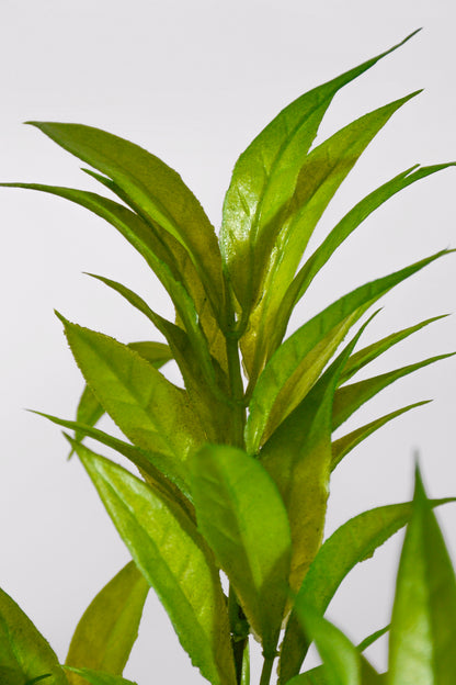 14" Uv Artificial Eucalipto Bush Green