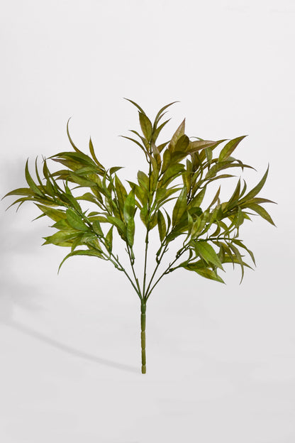 14" Uv Artificial Eucalipto Bush Green/Brown