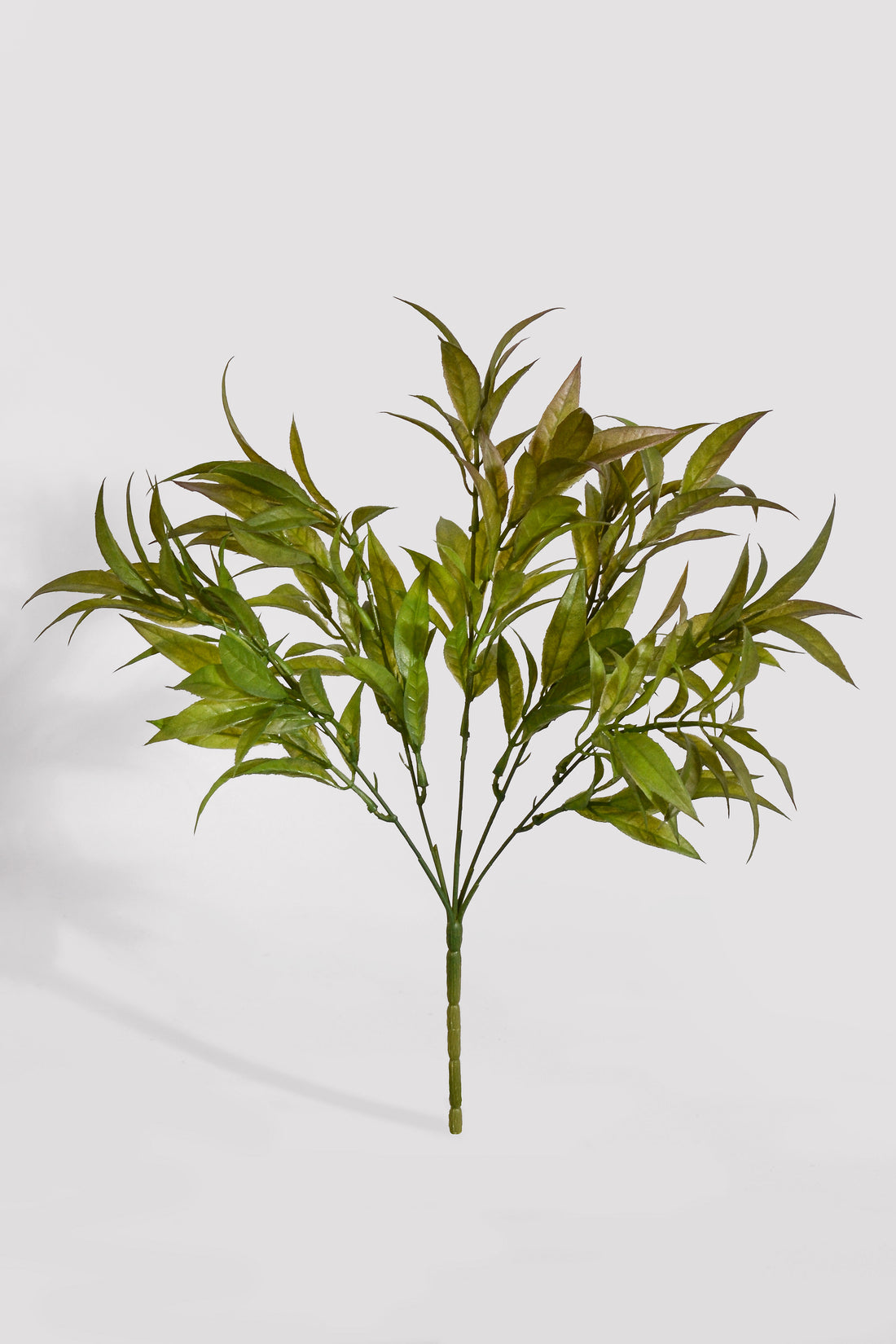 14" Uv Artificial Eucalipto Bush Green/Brown