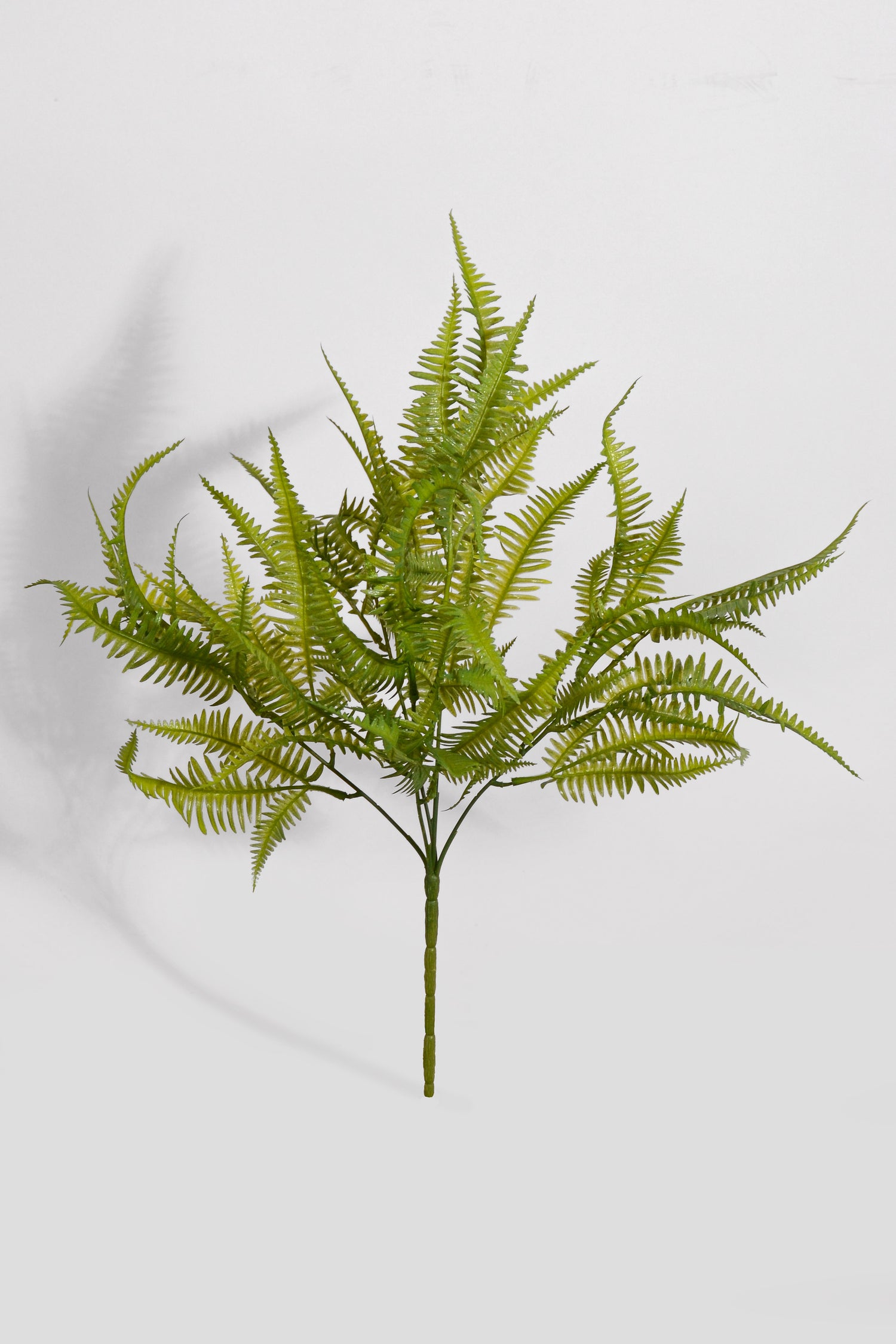 15" Uv Artificial Fern Bush Green