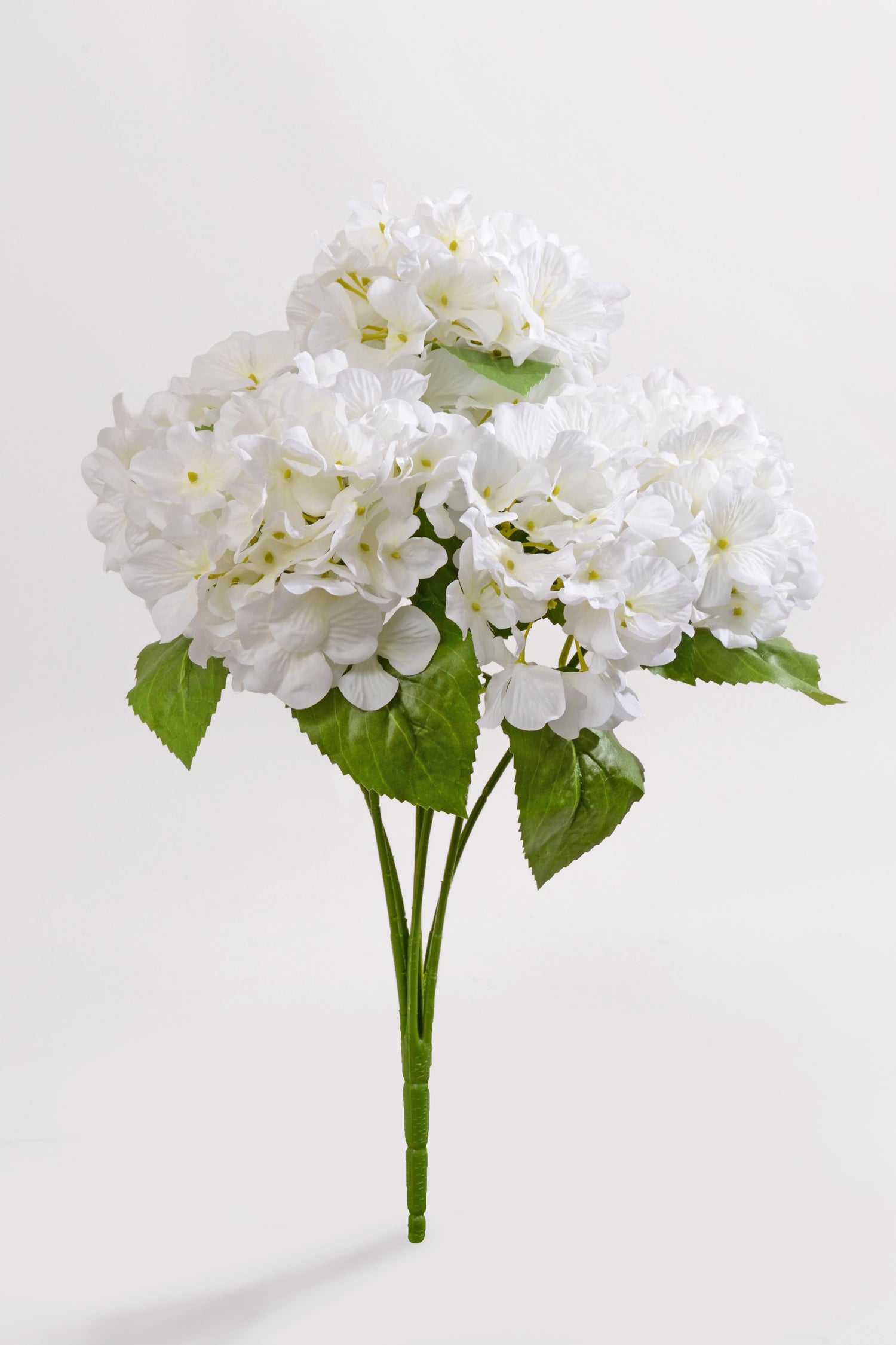 17.5" Uv Silk Protect Hydrangea Bush White