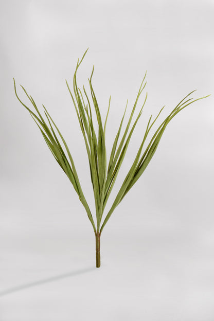 26" Artificial Soft Grass Bush Green