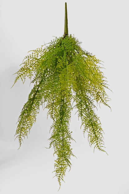 28" Uv Artificial Asparagus Fern Hanging Bush Green