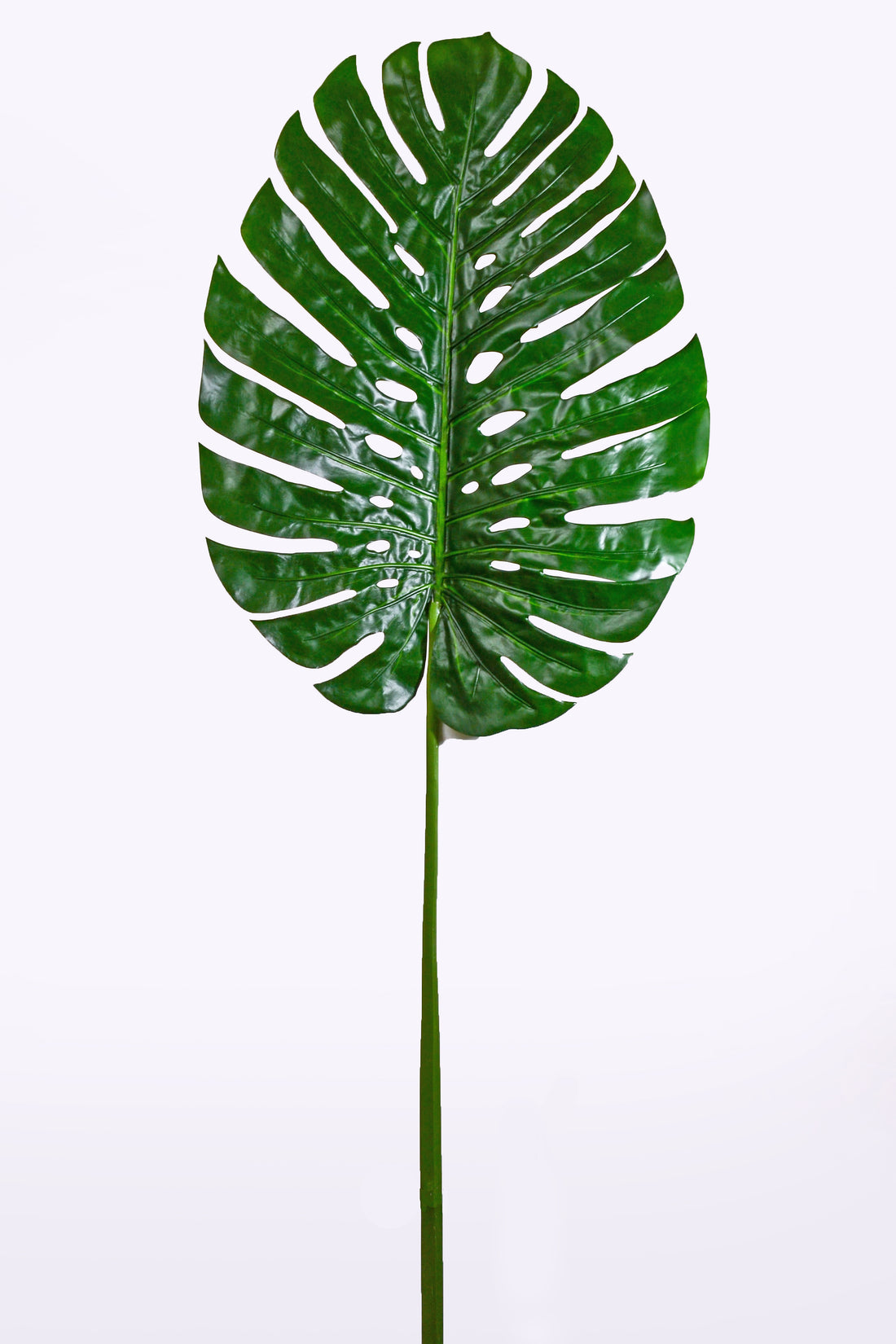 68.5" Artificial Single Large Monstera Stem Green