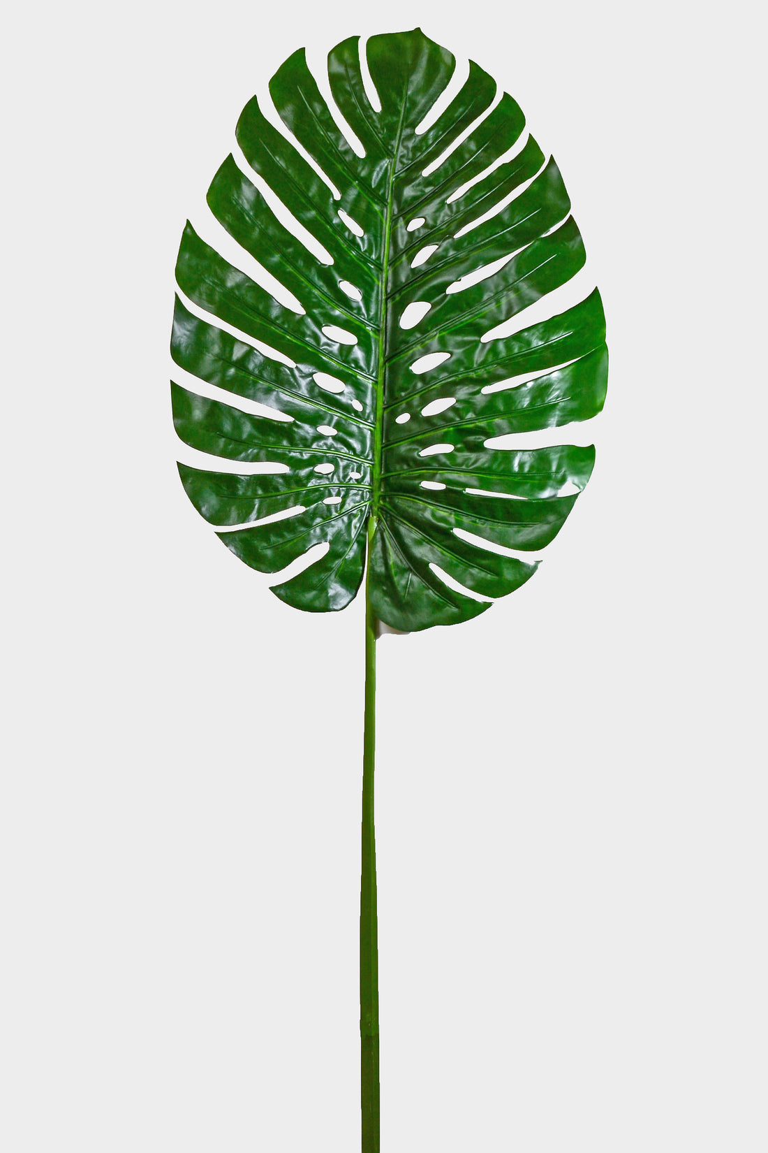 68.5" Artificial Single Large Monstera Stem Green