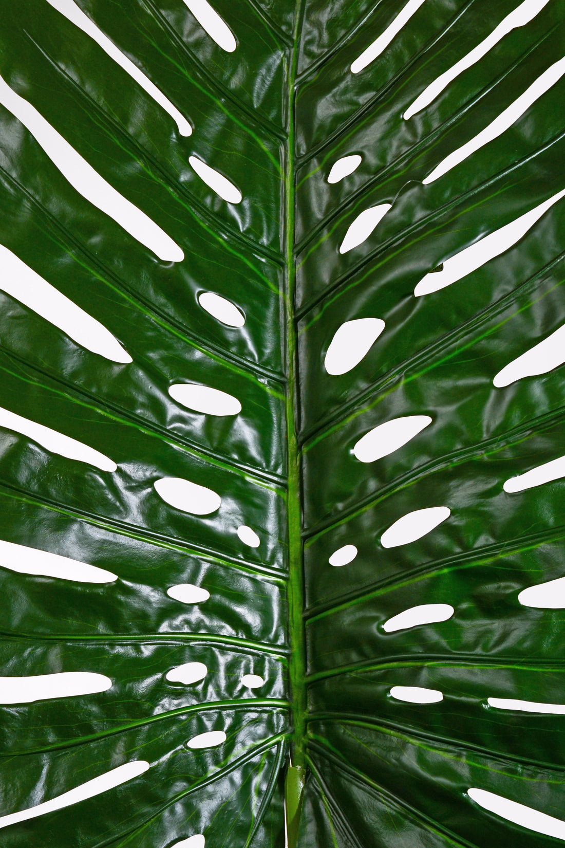 68.5" Artificial Single Large Monstera Stem Green