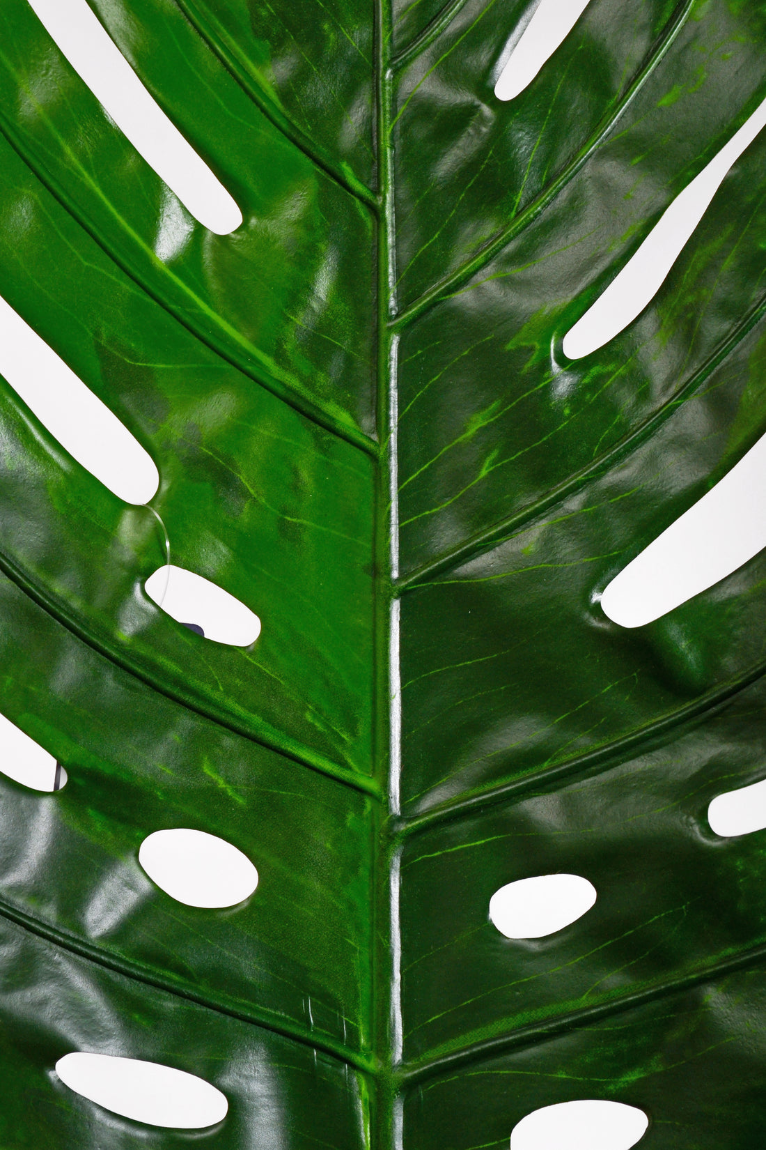 57" Artificial Single Large Monstera Stem Green