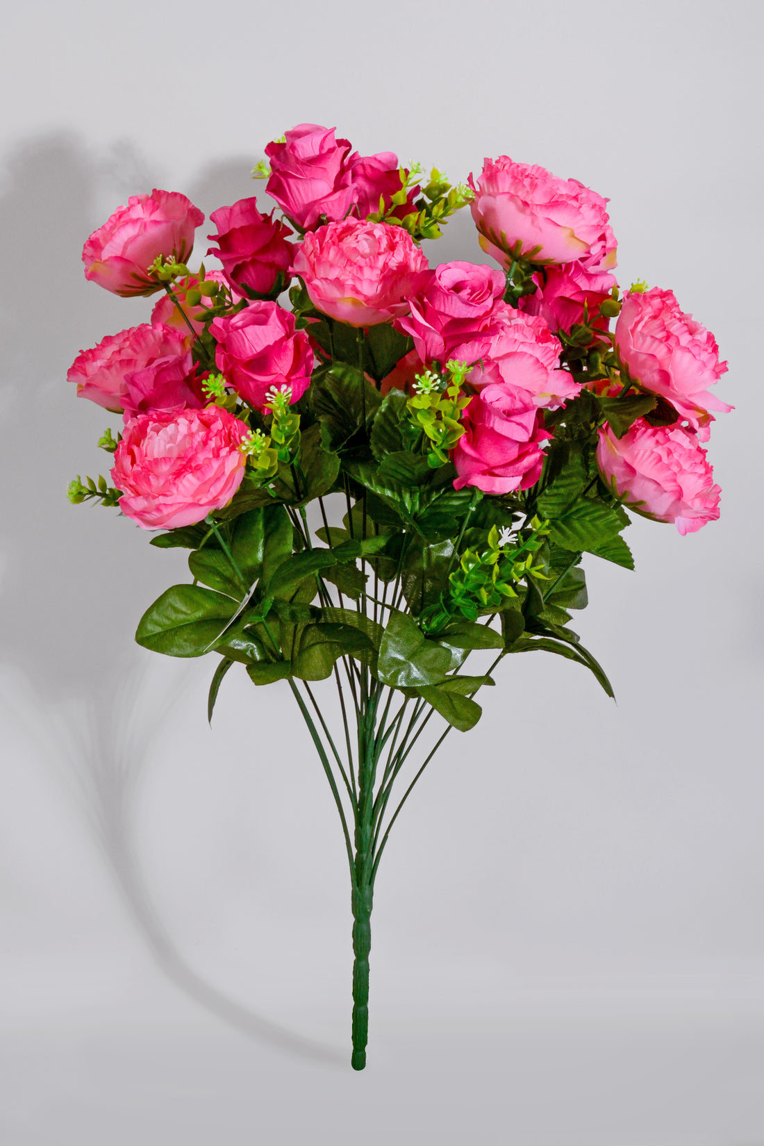 23" Silk Peony/Roses Bush Pink/Beauty
