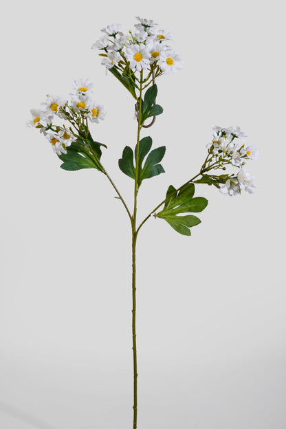 32" Artificial Common Daisy Spray Cream