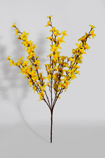 26" Artificial Forsythia Bush Yellow
