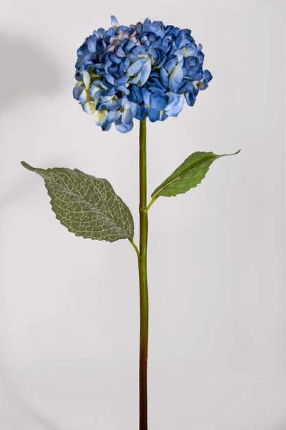 22" Silk Hydrangea Spray Blue