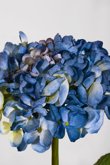22" Silk Hydrangea Spray Blue