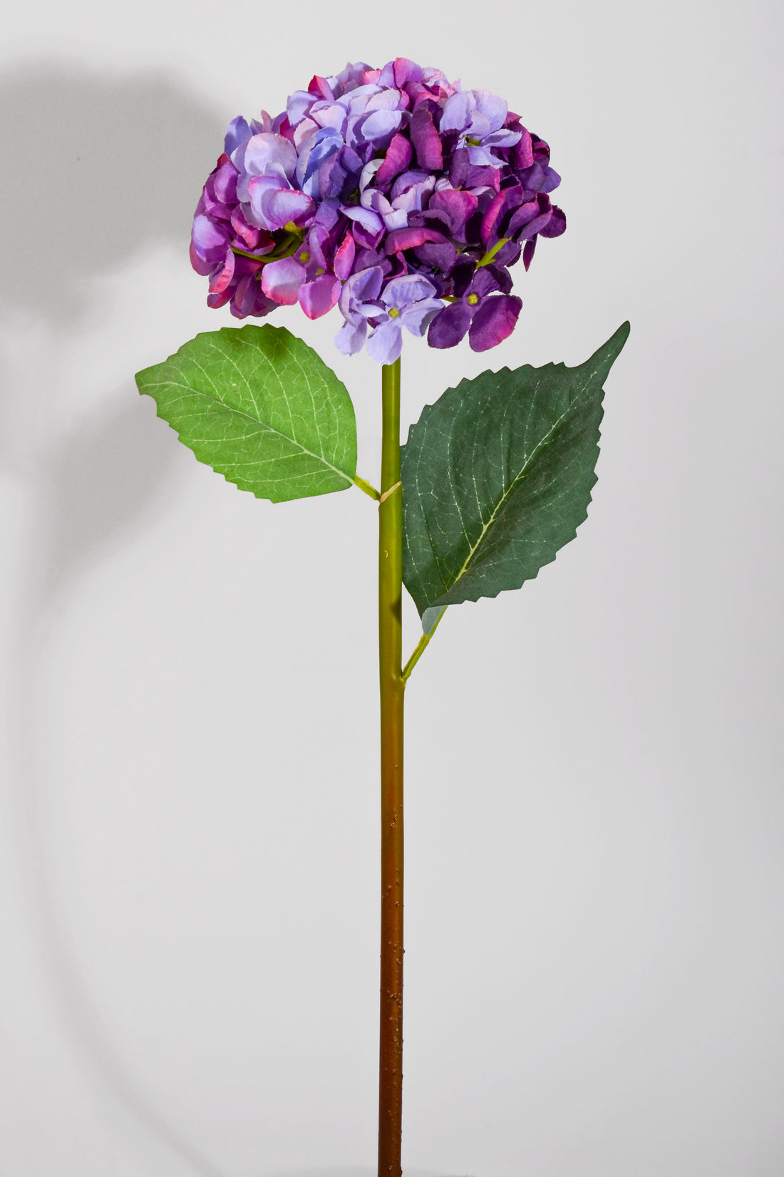 22" Silk Hydrangea Spray Purple