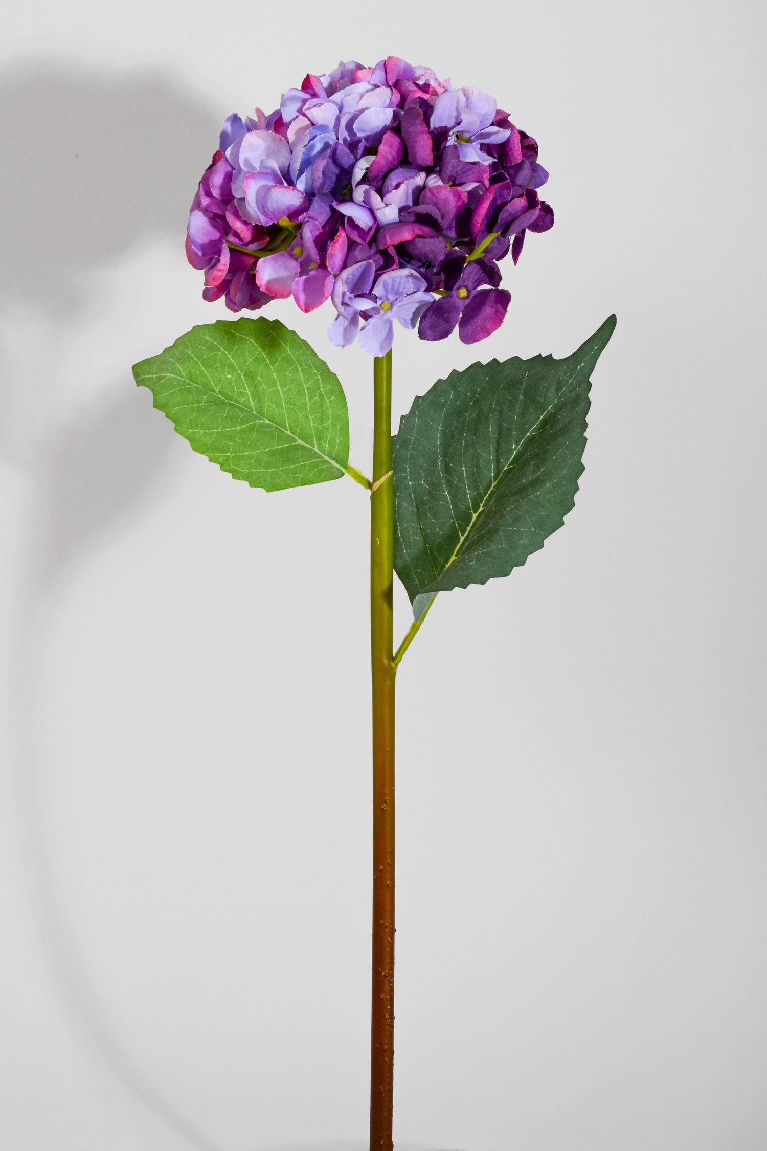 22" Silk Hydrangea Spray Purple