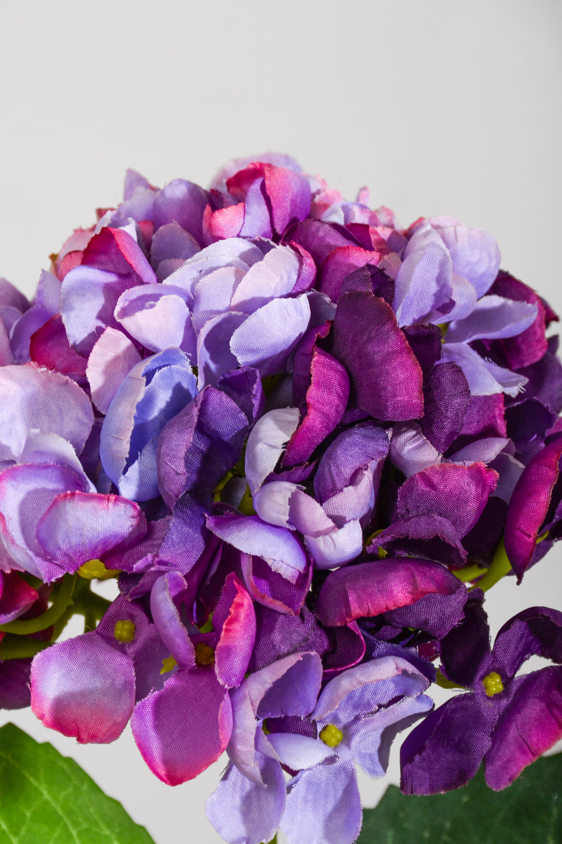 22" Silk Hydrangea Spray Purple