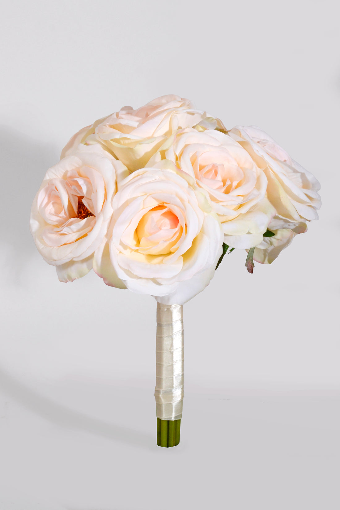 11" Silk Rose Bouquet Cream/Blush