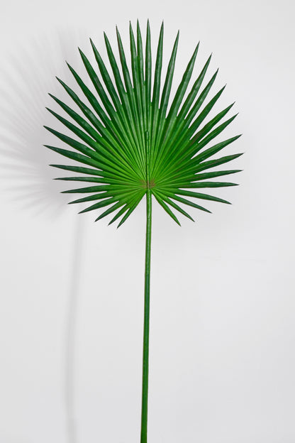 33" Artificial Fan Palm Leaf Green