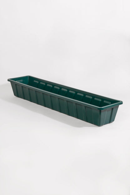 36" Plastic Flower Box Green