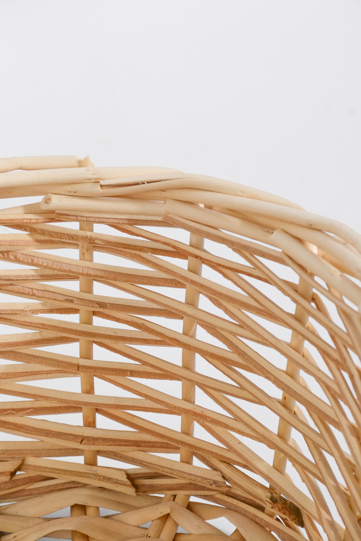 12" Oval Willow Basket Natural