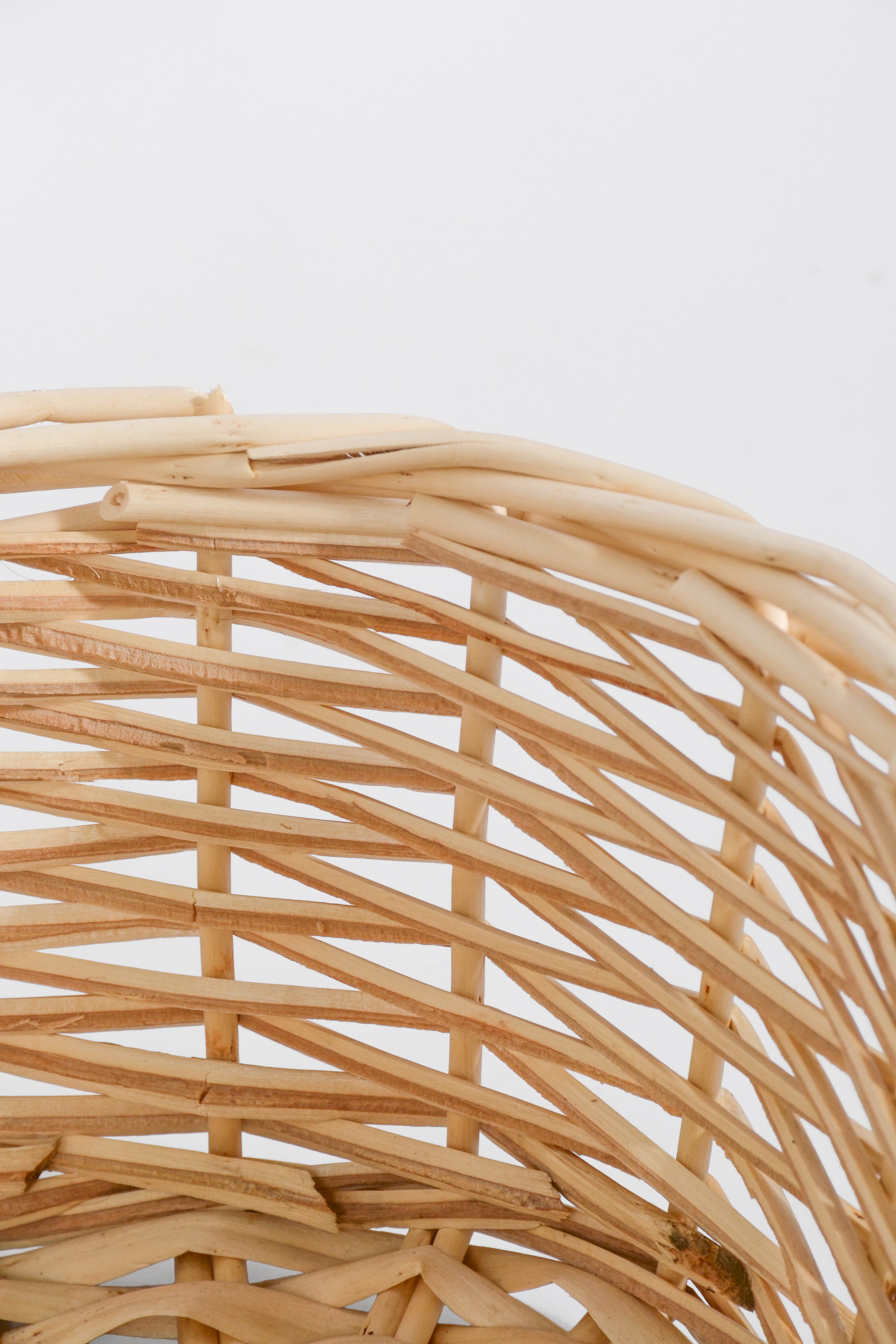 12" Oval Willow Basket Natural
