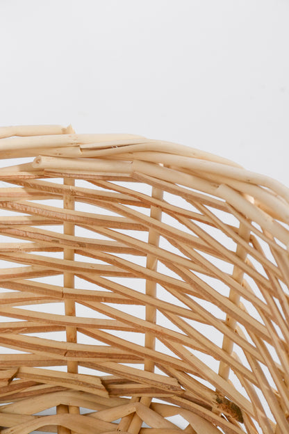 12" Oval Willow Basket Natural