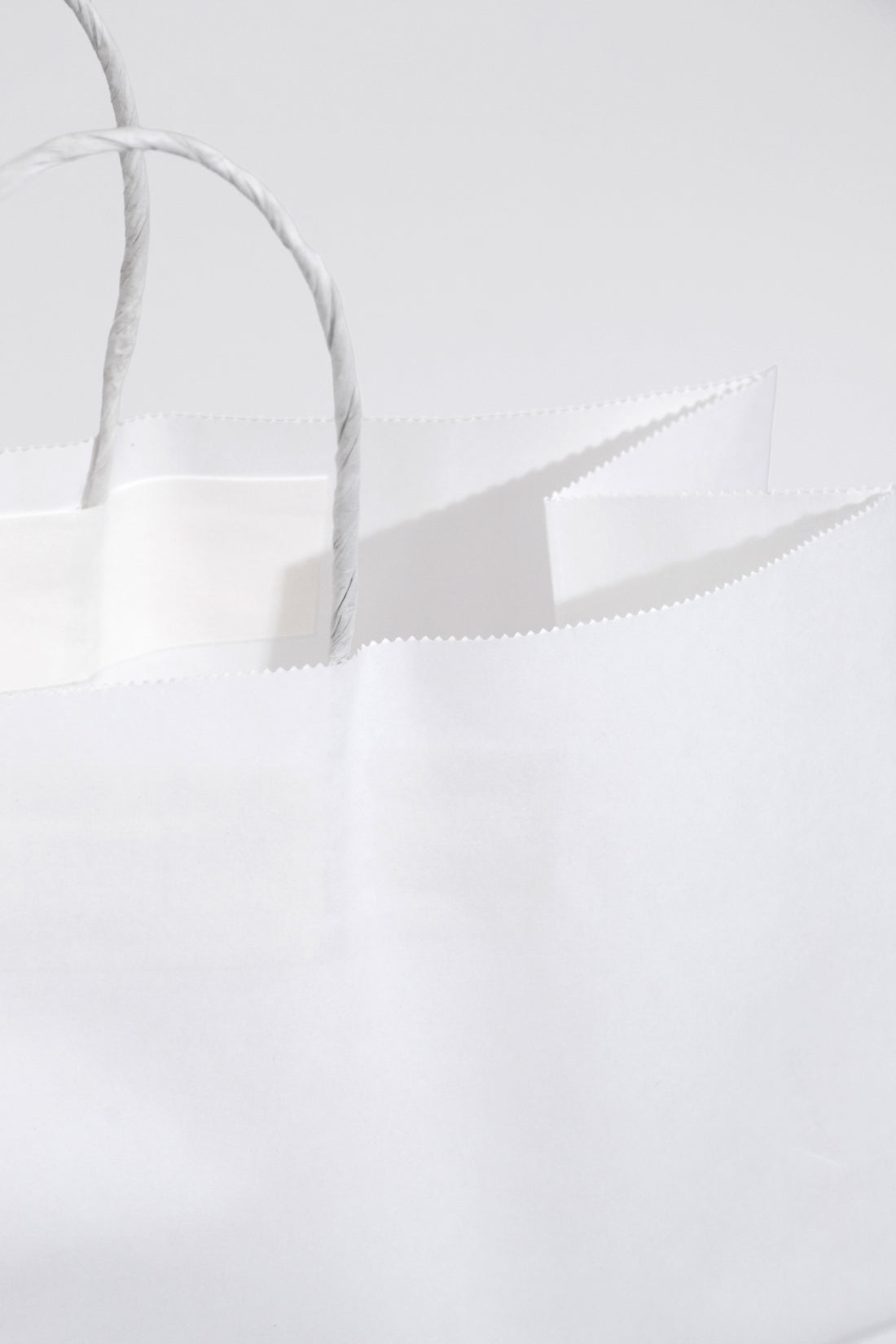12.5 X 4.25 X 10" Kraft Shopping Bag White Pkg/12