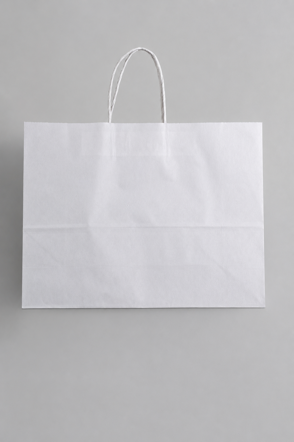 12.5 X 4.25 X 10" Kraft Shopping Bag White Pkg/12