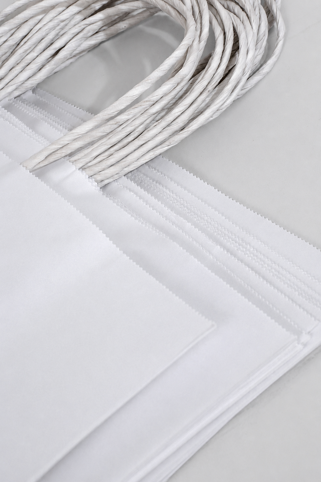 12.5 X 4.25 X 10" Kraft Shopping Bag White Pkg/12