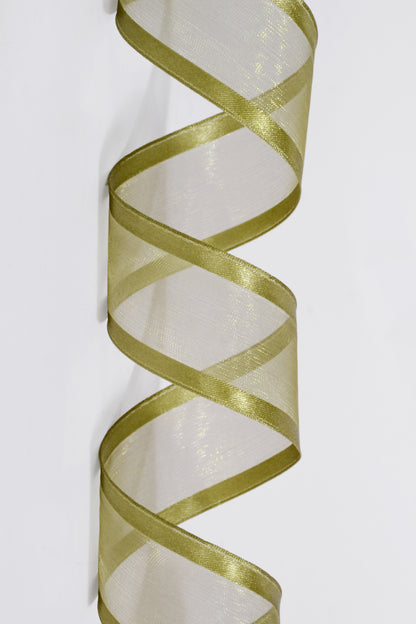 Wire Sheer W/Satin Edge Moss