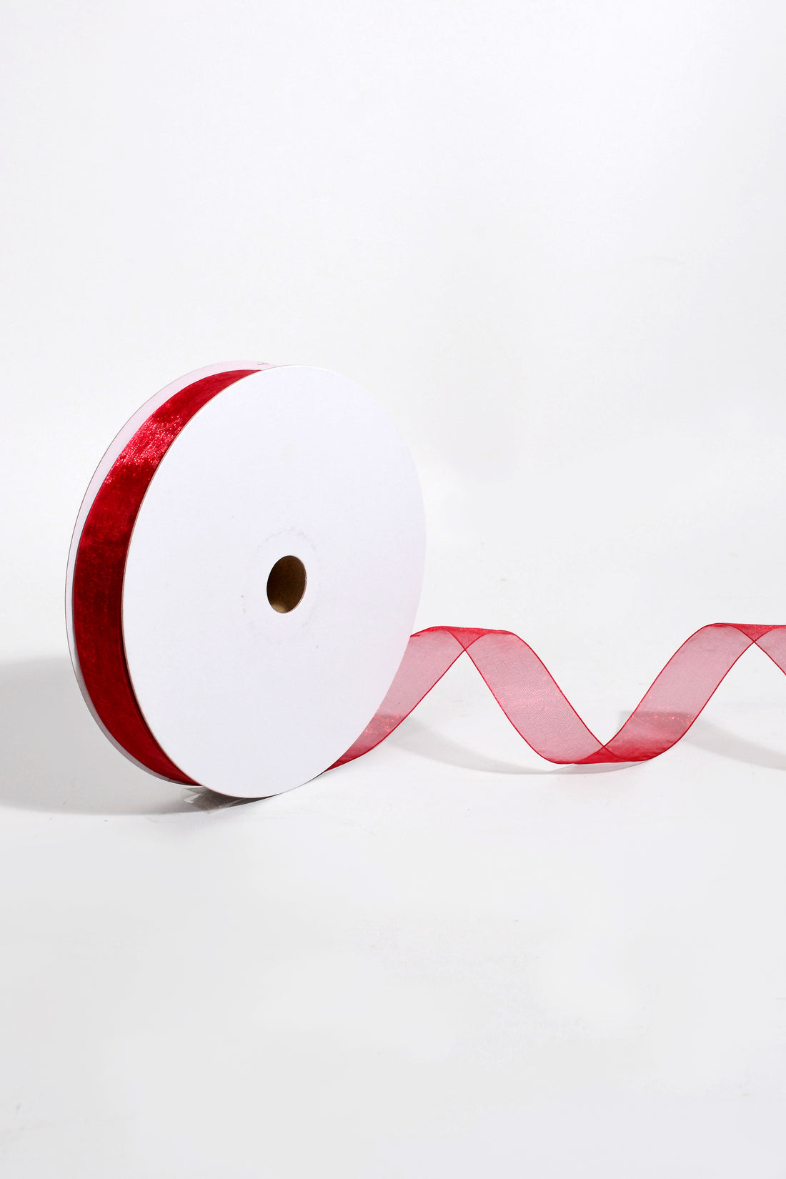 7/8" X 100Yds Organza Ribbon Rose Red