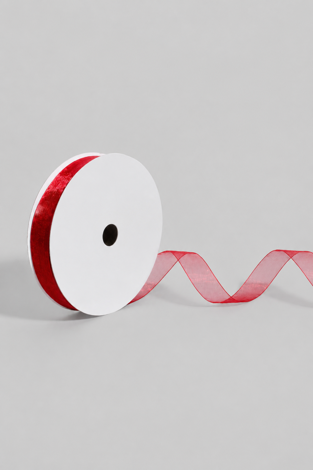 7/8" X 100Yds Organza Ribbon Rose Red