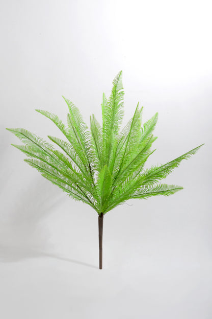 21" Artificial Fern Bush Green