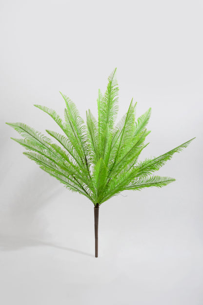 21" Artificial Fern Bush Green